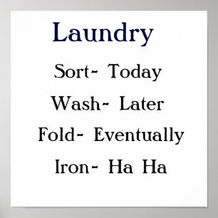 Laundry List Poster