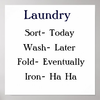 Laundry List Poster