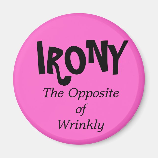 Laundry Magnet - IRONY (Front)