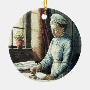 Laundry Maid, c.1880 Ceramic Tree Decoration