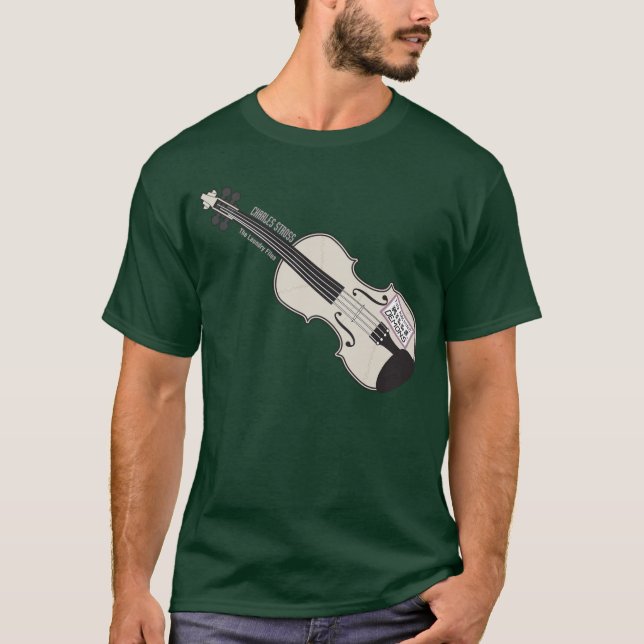 Laundry Mo's Violin Dark T-shirt (Front)