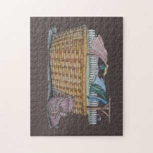 Laundry On Clothesline Jigsaw Puzzle