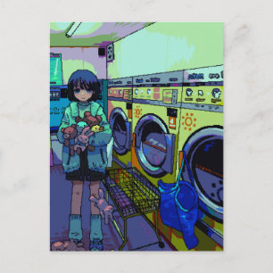 Laundry  postcard