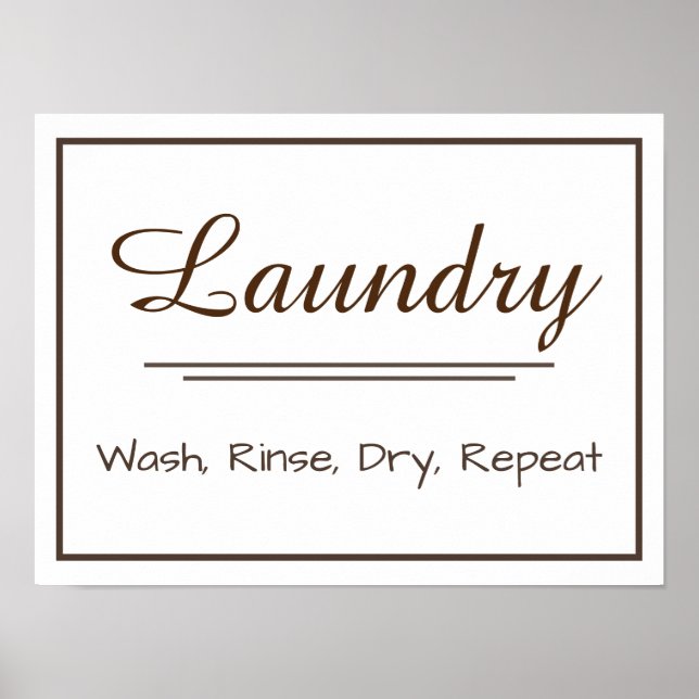 Laundry Poster (Front)