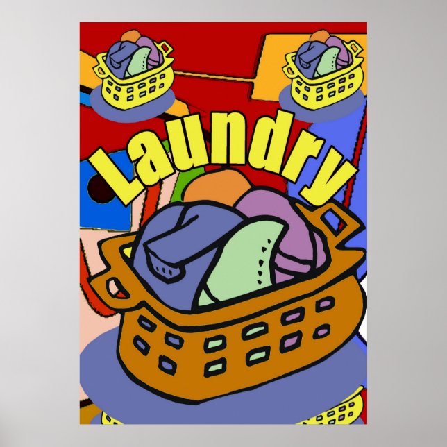 Laundry Room Basket Poster (Front)