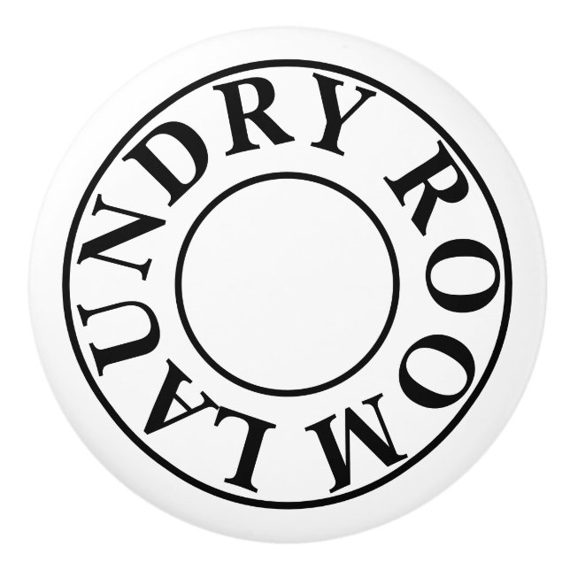 Laundry Room Ceramic Knob (Front)