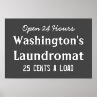 Laundry Room Chalkboard Laundromat Wall Art Gift