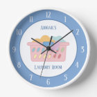 Laundry Room Personalised Blue
