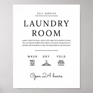 Laundry Room Sign, Utility Room Art Poster