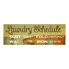 Laundry Schedule Humour