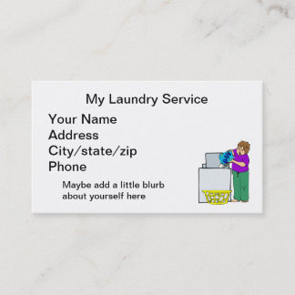 Laundry Service Business Card