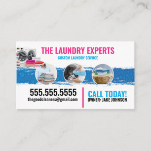 Laundry Service Business Card