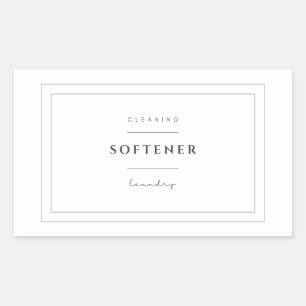 Laundry Softener Label Stickers