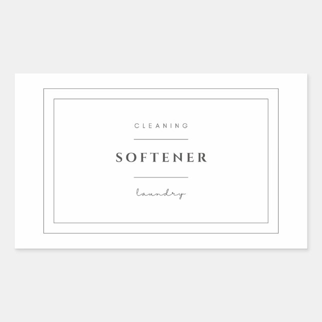 Laundry Softener Label Stickers (Front)