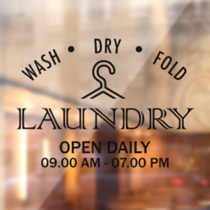 laundry window cling