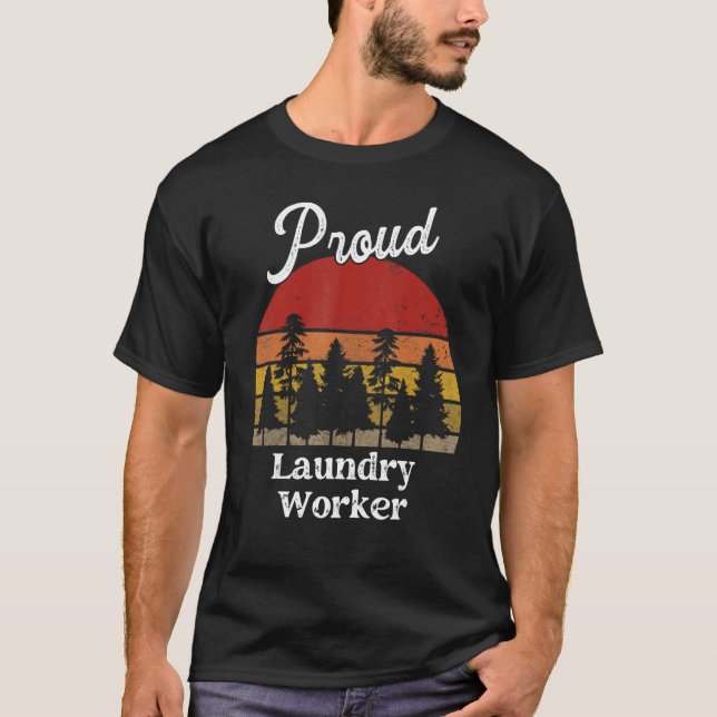 Laundry Worker  Job Title Professions T-Shirt (Front)