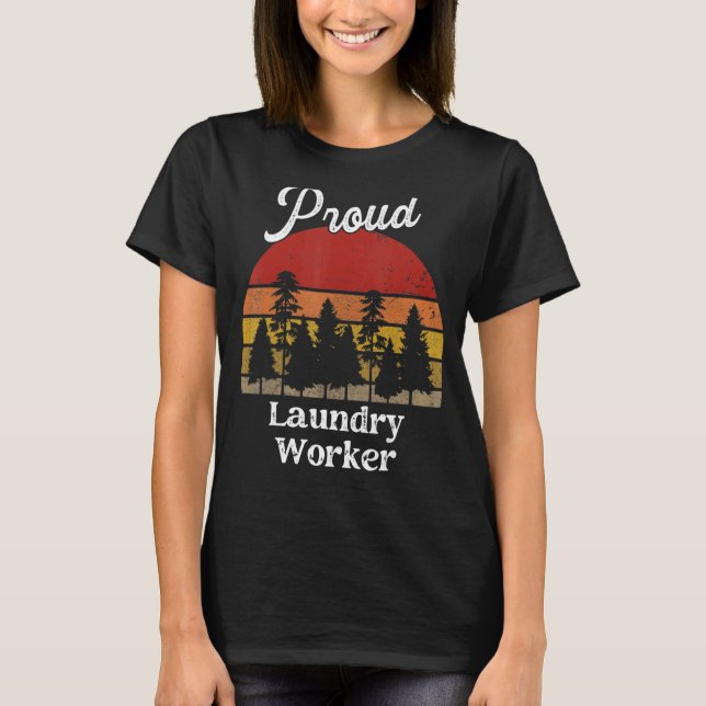 Laundry Worker  Job Title Professions T-Shirt (Front)