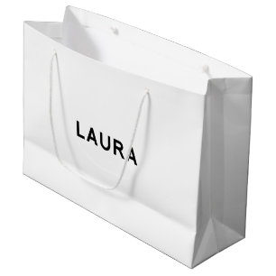Laura Elegant Gift Bag in Black and White