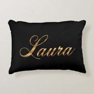 Laura gold Design Lettering Kissen Decorative Cushion