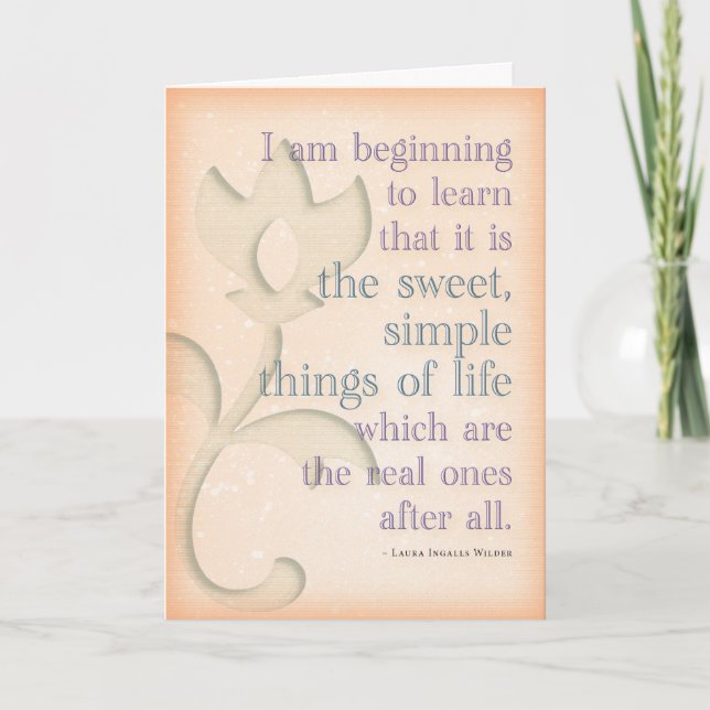 Laura Ingalls Wilder Birthday Card (Front)