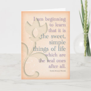 Laura Ingalls Wilder Birthday Card