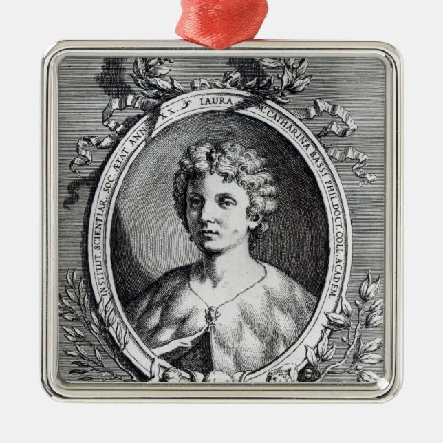 Laura Maria Caterina Bassi Metal Tree Decoration (Front)