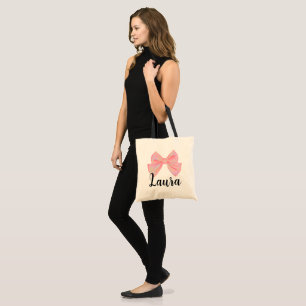 Laura Name Reveal Meaning Girl Bow Modern Bag Gift