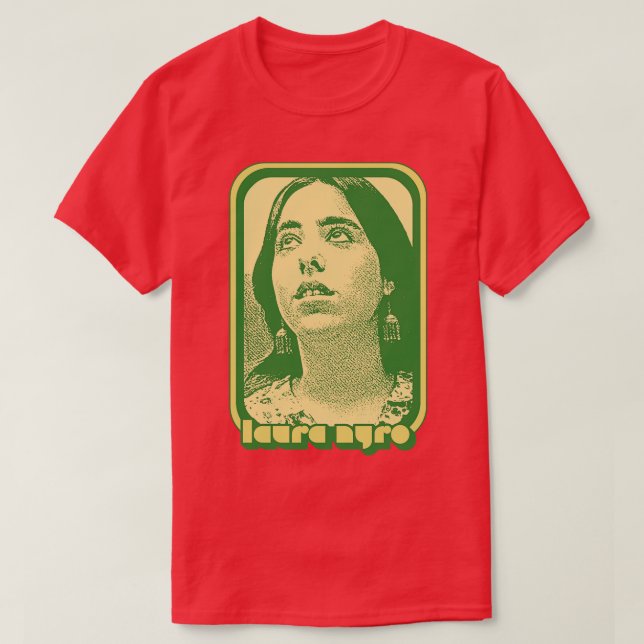 Laura Nyro Retro 70s Style Fan Art Design T-Shirt (Design Front)