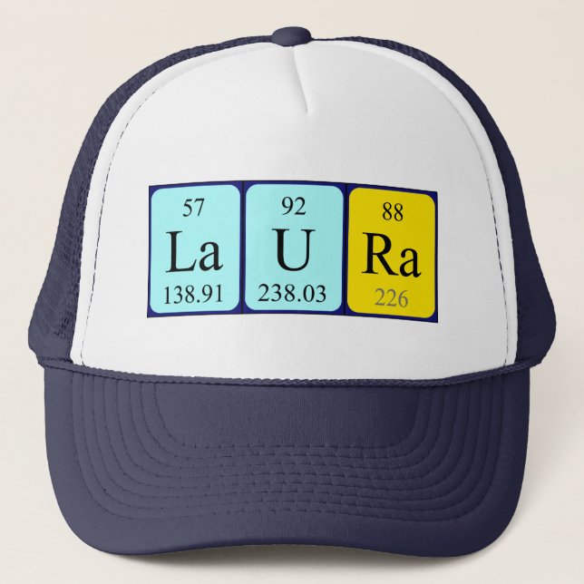 Laura periodic table name hat (Front)