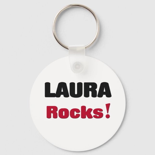 Laura Rocks Key Ring (Front)