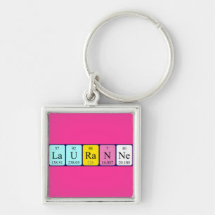 Lauranne periodic table name keyring