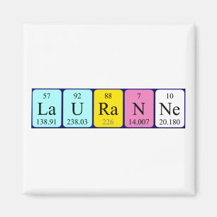 Lauranne periodic table name magnet