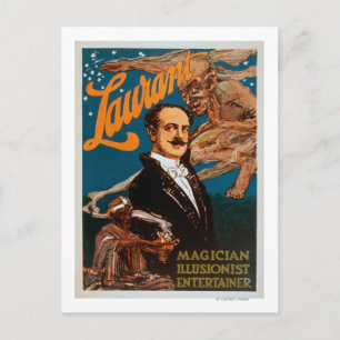 Laurant Magician, Illusionist, Entertainer Magic Postcard