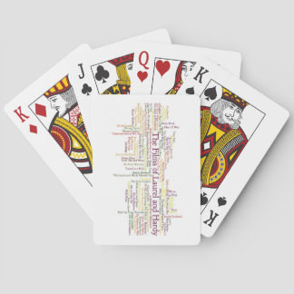 Laurel and Hardy Themed Item Playing Cards