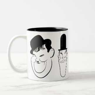 laurel and hardy Two-Tone coffee mug
