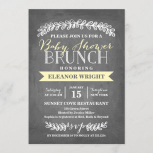Laurel Brunch   Baby Shower Invitation