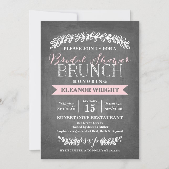 Laurel Brunch | Bridal Shower Invitation (Front)