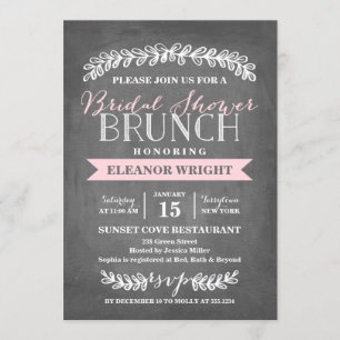 Laurel Brunch   Bridal Shower Invitation