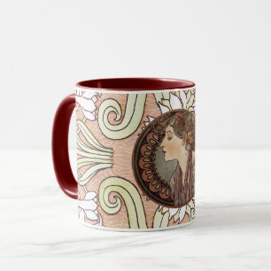 Laurel by Alphonse Mucha Mug