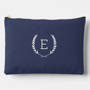 Laurel Crest Monogram Accessory Pouch