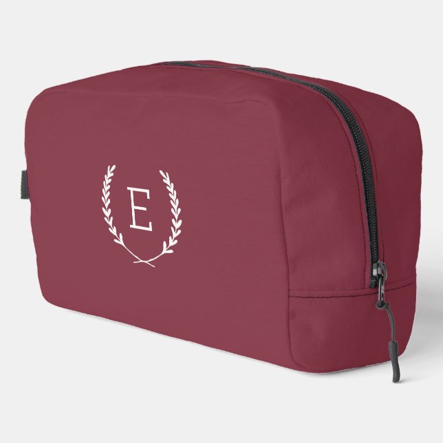 Laurel Crest Monogram Dopp Kit (Right Corner)