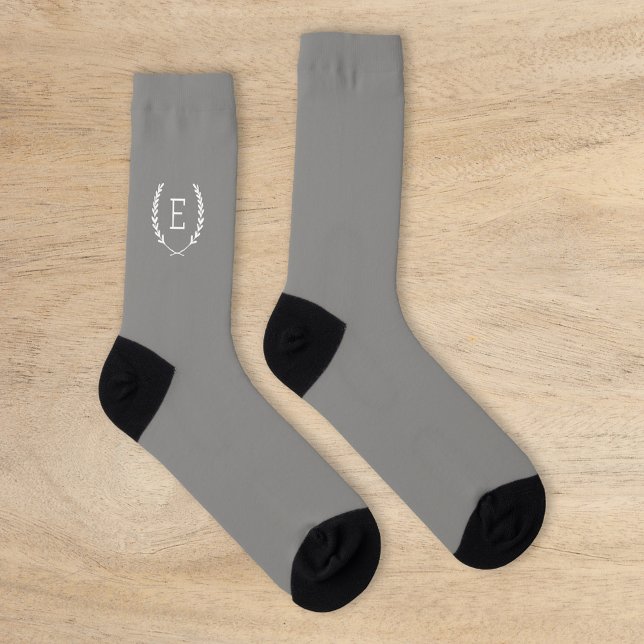 Laurel Crest Monogram Socks (Creator Uploaded)