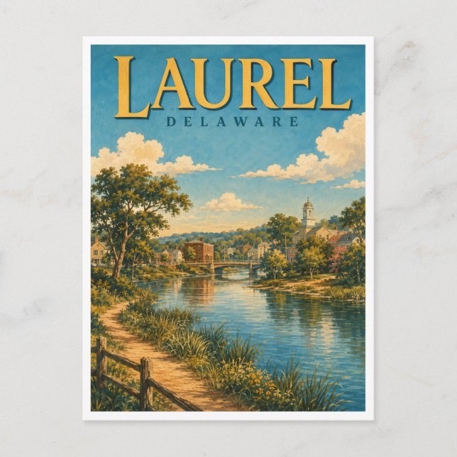 Laurel Delaware Broad Creek GeoSaga Postcard (Front)
