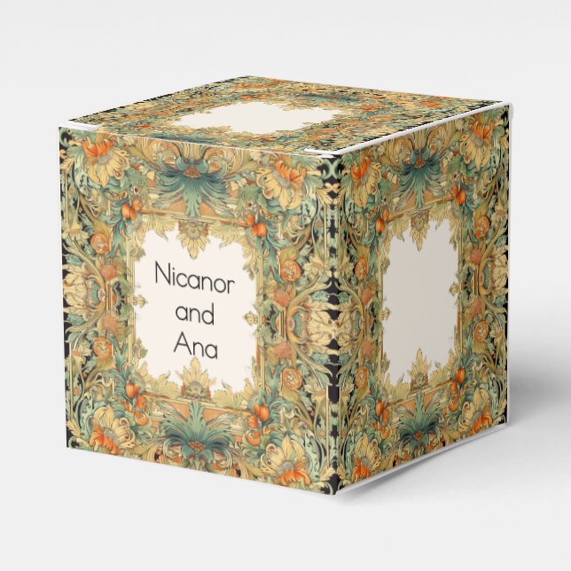 Laurel & Filigree Enchantment Favour Box (Front Side)