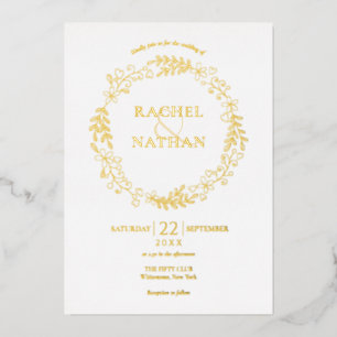 Laurel Garland Wedding Gold