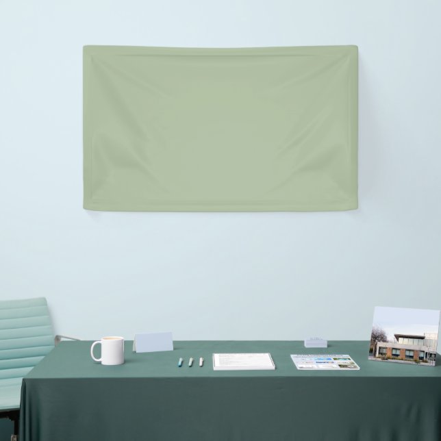 Laurel Green Solid Colour Banner (Tradeshow)