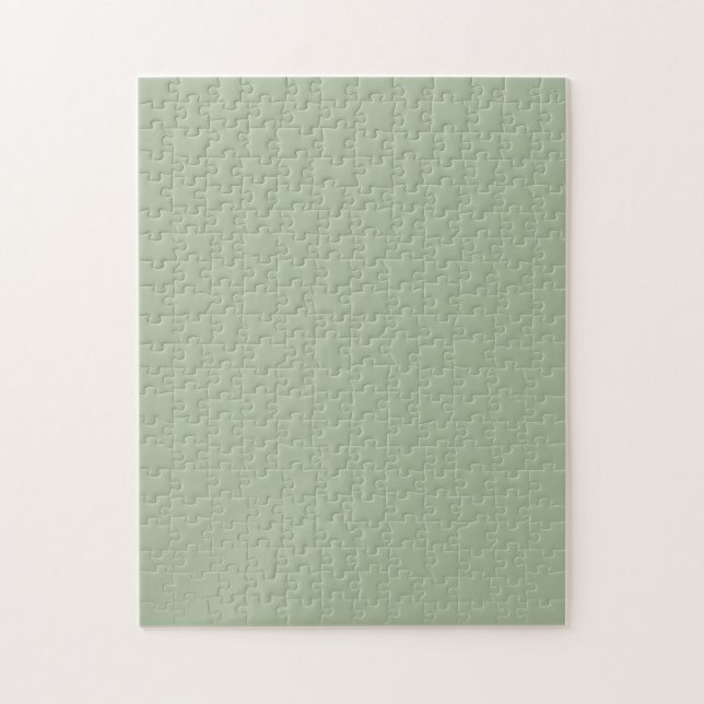Laurel Green Solid Colour Jigsaw Puzzle (Vertical)