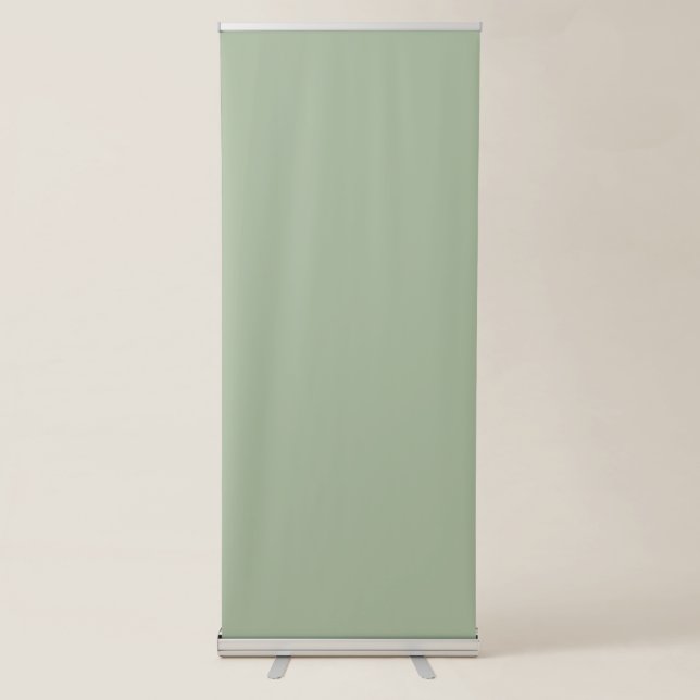 Laurel Green Solid Colour Retractable Banner (Front)