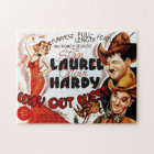 Laurel & Hardy Classic Film Poster Jigsaw Puzzle