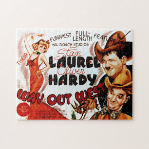 Laurel & Hardy Classic Film Poster Jigsaw Puzzle